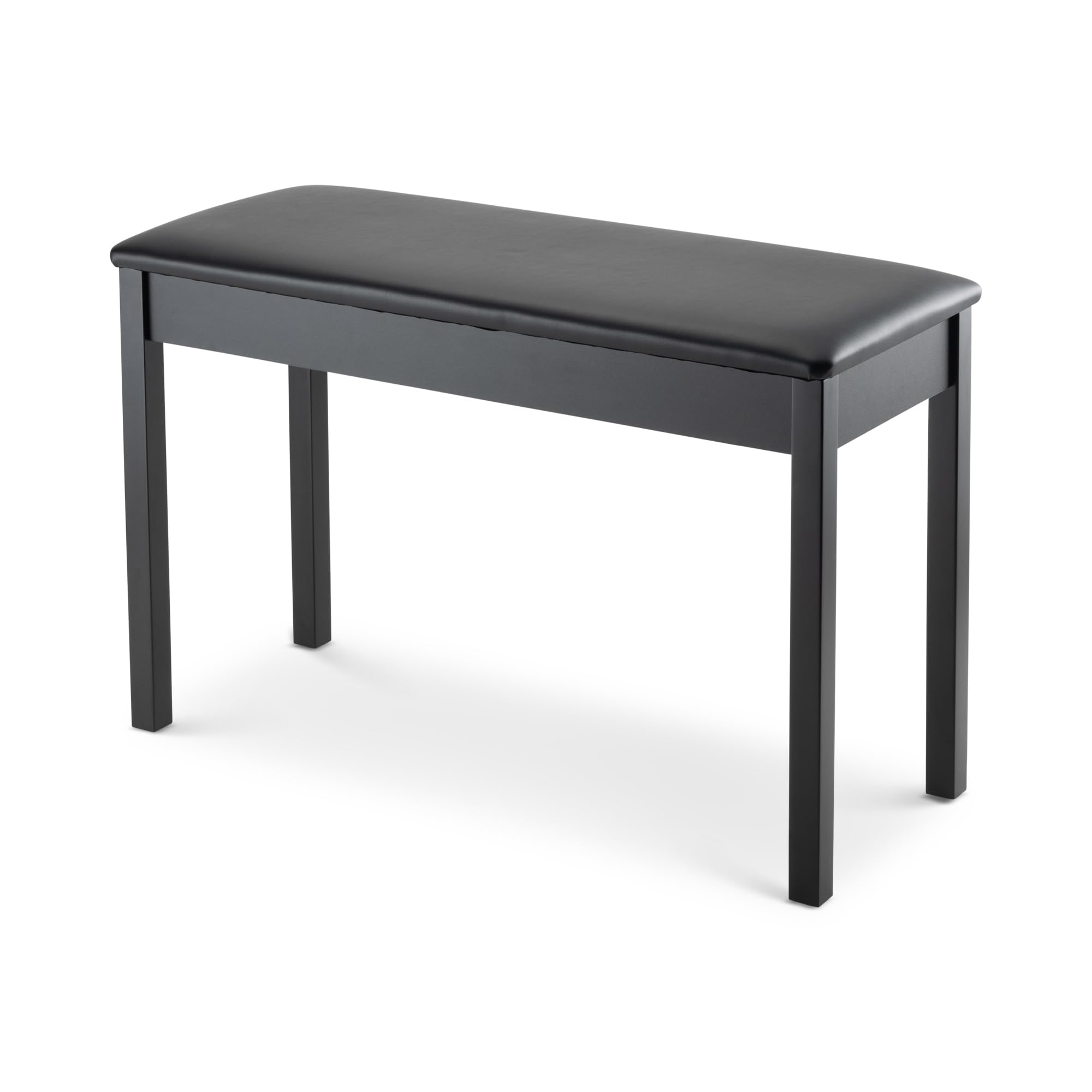 Alt View 1. On Stage Stands - OnStage Organ Bench - 35″ Wide Piano Stool - Ergonomic Pedal Keyboard Seat, Leatherette Cushion, Solid-Wood Legs and - Black.