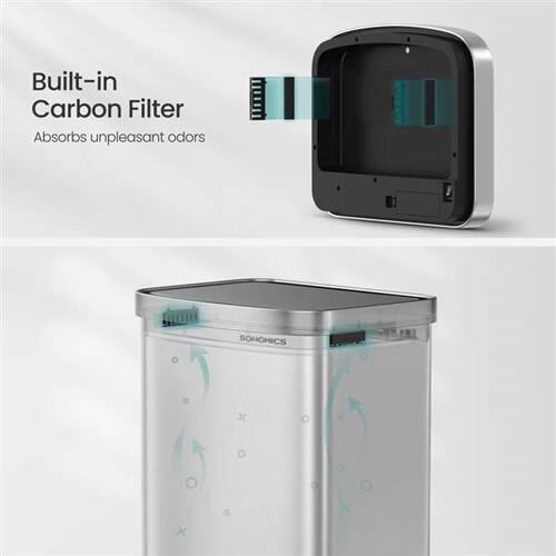 Built-in Carbon Filter  
Absorbs unpleasant odors  

SONGMICS