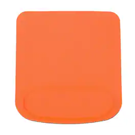 Unique Bargains - Ergonomic Gel Mouse Pad with Wrist Rest Support Memory Foam Mat Non-Slip Base for Office Computers Laptop Keyboard - Orange