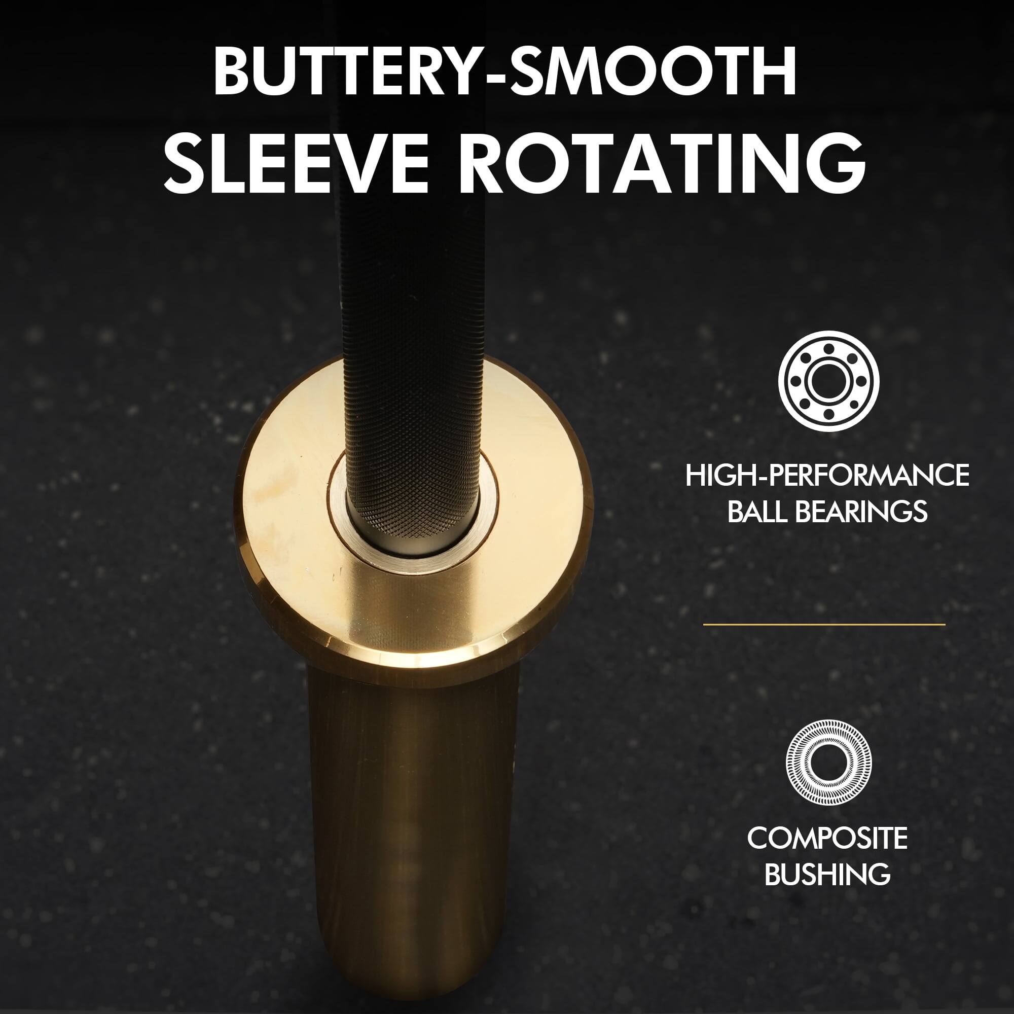 BUTTERY-SMOOTH SLEEVE ROTATING

- HIGH-PERFORMANCE BALL BEARINGS
- COMPOSITE BUSHING