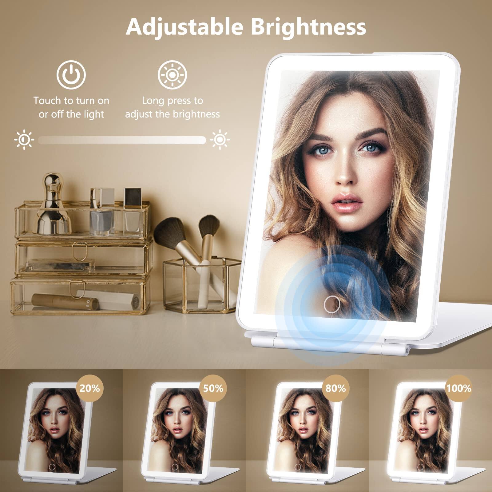 Adjustable Brightness

Touch to turn on or off the light

Long press to adjust the brightness

20% 50% 80% 100%