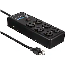 Furman - SS-6B-PRO 6-Outlet Surge Protector (15') - Black