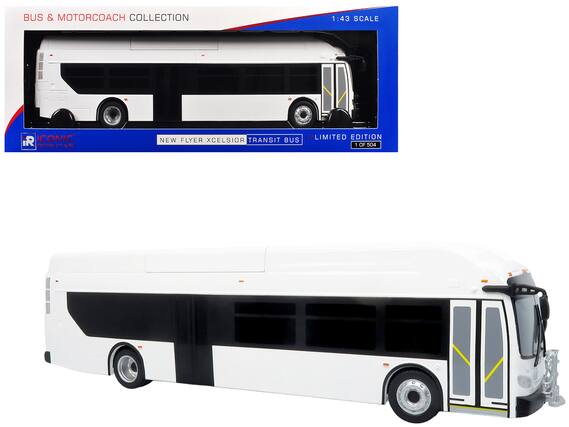 BUS & MOTORCOACH COLLECTION
1:43 SCALE
ICONIC REPLICAS
NEW FLYER XCELSIOR TRANSIT BUS // LIMITED EDITION 1 OF 504