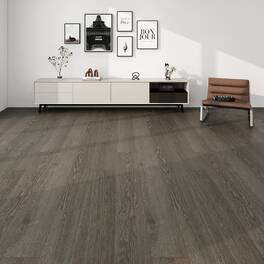 Dotfloor - Superoak SEKET Laminate Flooring - 48"x7.7" Planks, 8 Planks/Box (20.56 sq ft/Box), 12mm Thick, AC4 Wear Rating - Brown Knots