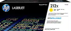 hp LASERJET
Original HP Toner
212x
Yellow / Amarillo / หมึกสีเหลือง
JETINTELLIGENCE
Powerful printing. Energy smart.
Improvisión potente. Inteligencia energética.
HP LaserJet Enterprise M555, M555n, M575n
M555, M555n, M575n
High Yield Toner Cartridge / Cartouche de toner haute capacité /
Cartucho de toner de alta capacidad / หมึกเติมความจุสูง
W2122X