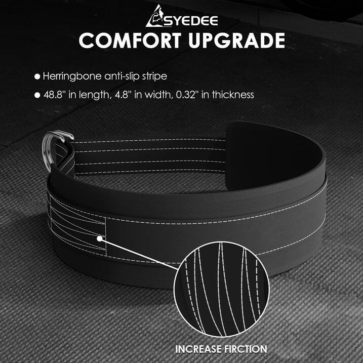 SYEDEE COMFORT UPGRADE
Herringbone anti-slip stripe
48.8" in length, 4.8" in width, 0.32" in thickness
INCREASE FIRCTION