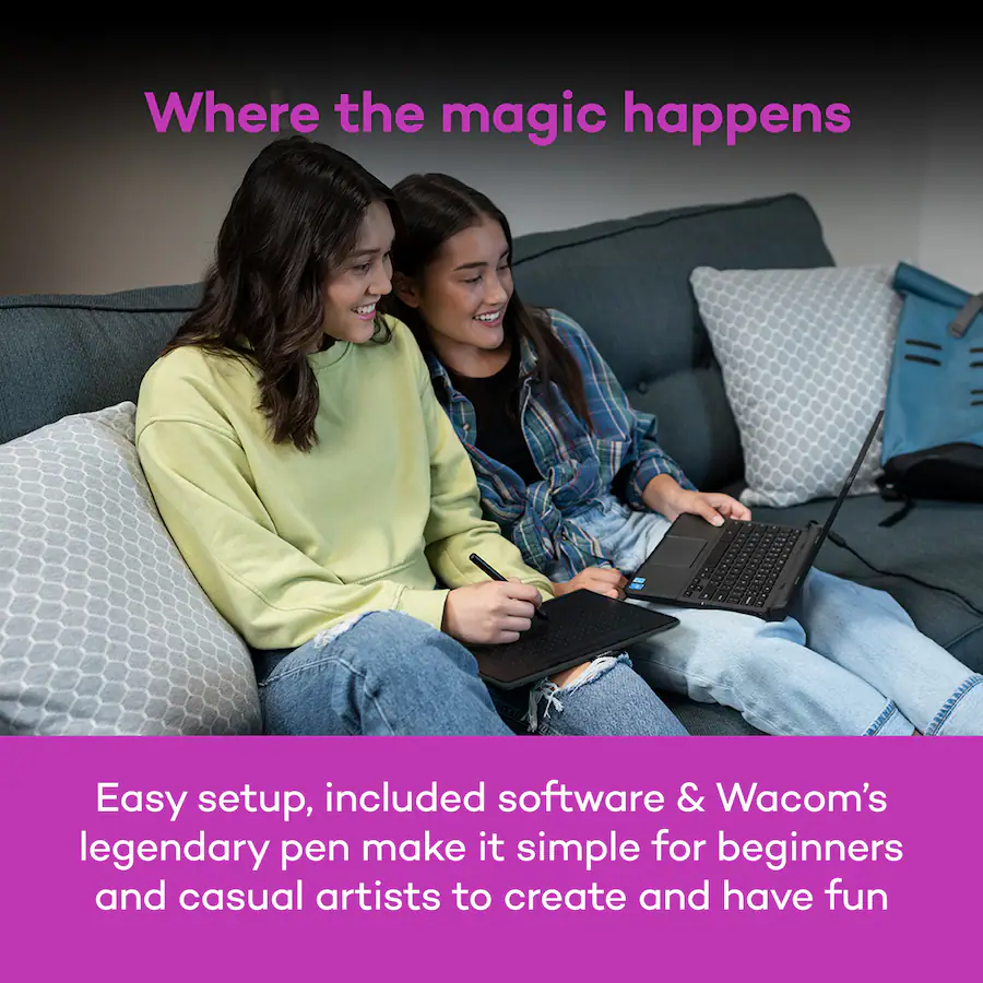 Graphics For Android Certification Wacom Intuos Small Bluetooth Graphics Drawing Tablet, Includes Training ...