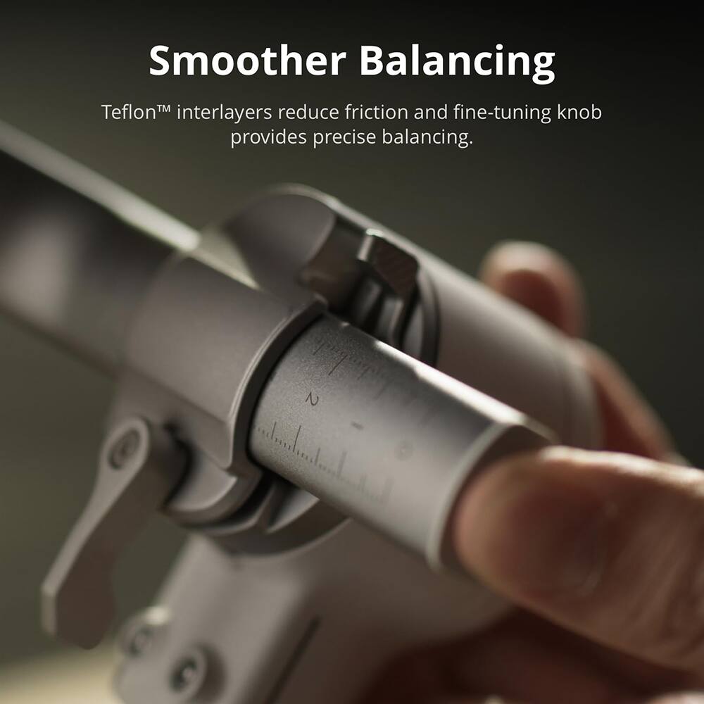 Smoother Balancing

Teflon™ interlayers reduce friction and fine-tuning knob provides precise balancing.