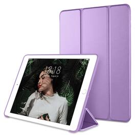 DTTO - case for iPad 6th/5th Gen 9.7 Inch, Smart Slim Lightweight Stand with Soft TPU Back Cover , Auto Sleep/Wake - Clove Purple