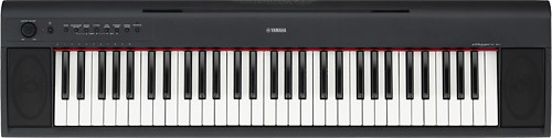  Yamaha - Piaggero Portable Keyboard with 61 Full-Size Touch-Sensitive Keys - Black