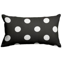 Majestic Home - Pillow 12x20 Polka Dot (Large) - Black