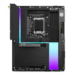 NZXT - N9 Z890 LGA 1851 Intel Z890 ATX DDR5 Wi-Fi 7 Motherboard with Full-Metal Cover and RGB - Black