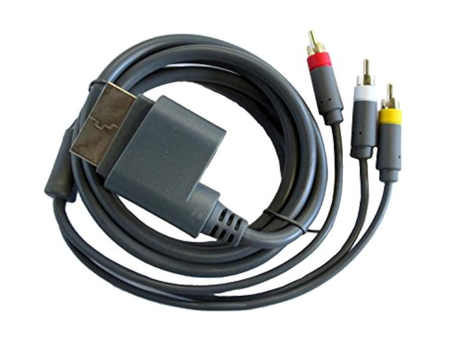 Alt View 1. Mars Devices - Xbox 360 Slim Parts Bundle Power Adapter And AV Cable By Mars Devices - Black.