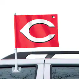 WinCraft - Cincinnati Reds 12" x 13" Double-Sided Car Flag - Multicolor