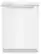 Front. Whirlpool - 24 inch Top Control Built-In Stainless Steel Tub Dishwasher with 3rd Rack, Large Capacity, 47 dBA - White.