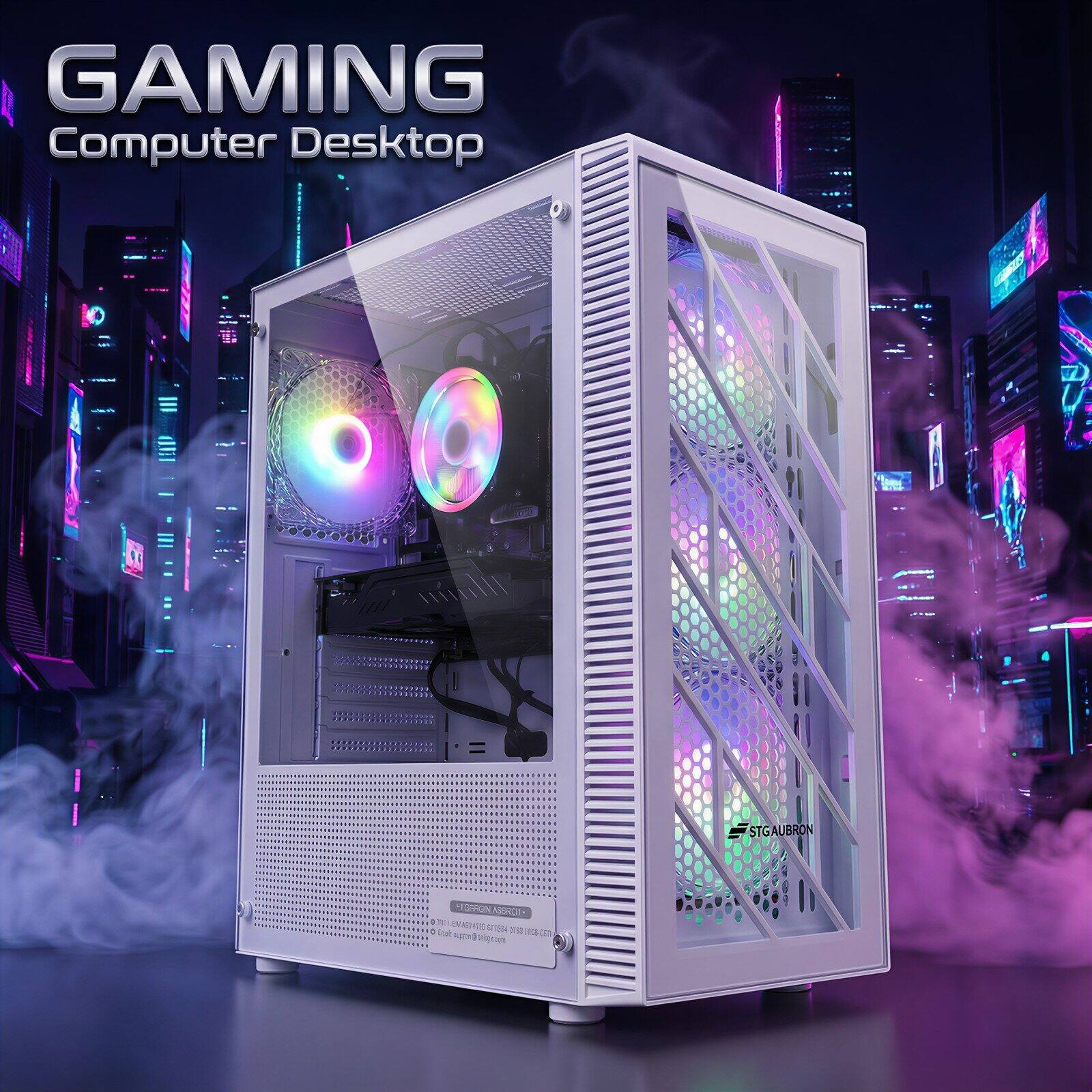STGAubron Gaming PC Computer Desktop, GTX 1660 Super 6G, Intel