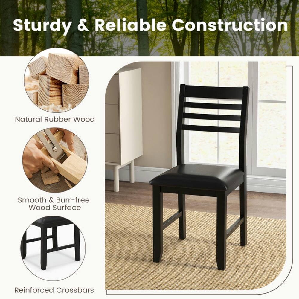 Sturdy & Reliable Construction

- Natural Rubber Wood
- Smooth & Burr-free Wood Surface
- Reinforced Crossbars