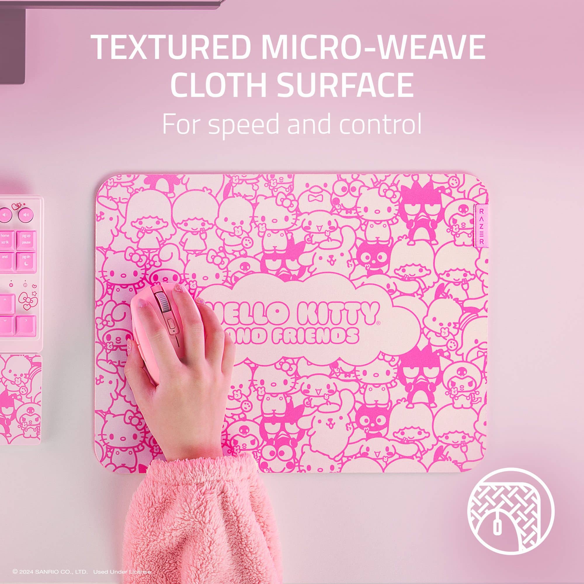 Textured Micro-Weave Cloth Surface for Speed and Control.