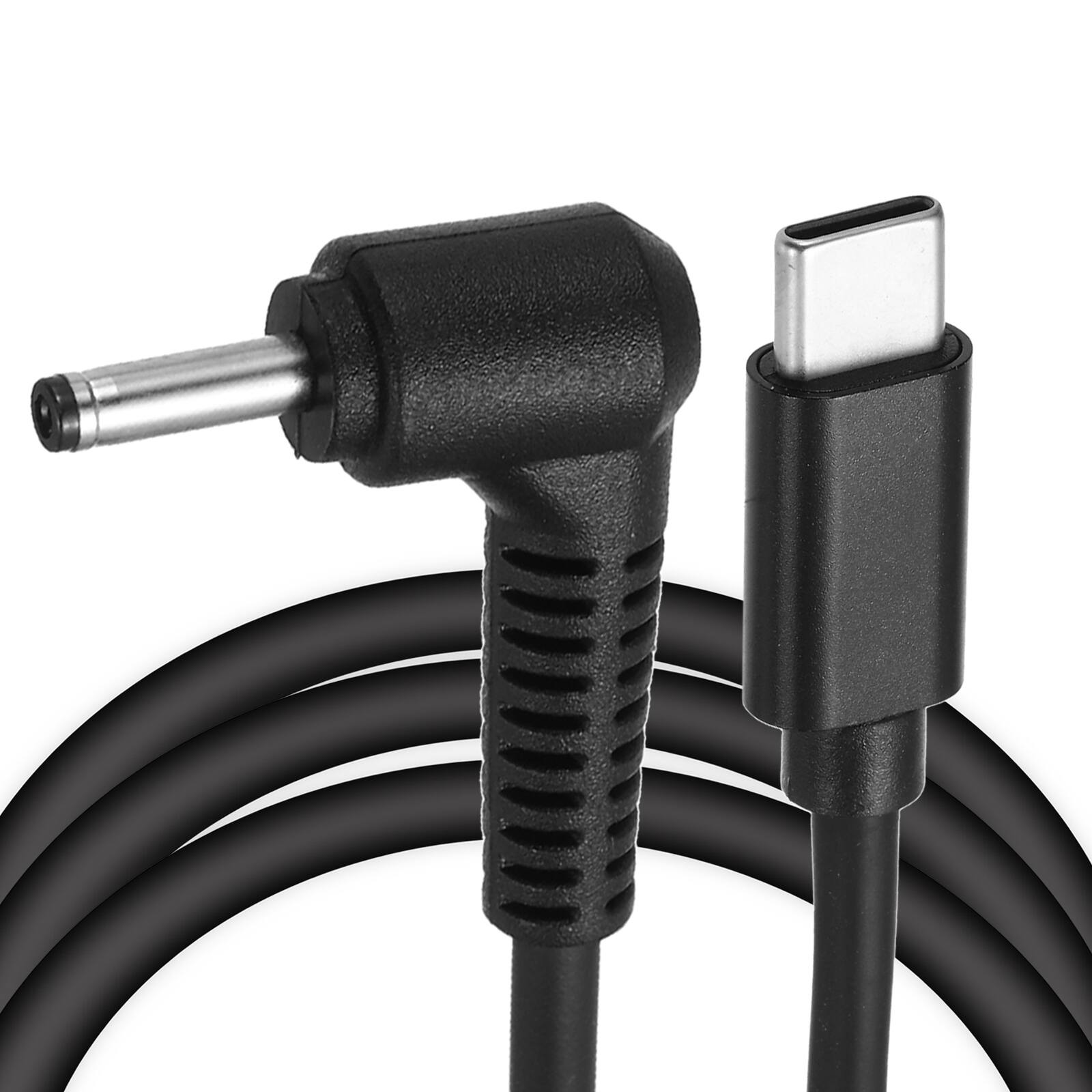 Unique Bargains - 4.9FT USB C to DC 4x1.35mm PD Charging Cable, 20V/3.25A 65W, for Router, Camera, TV Box, Desk Lamp - Black