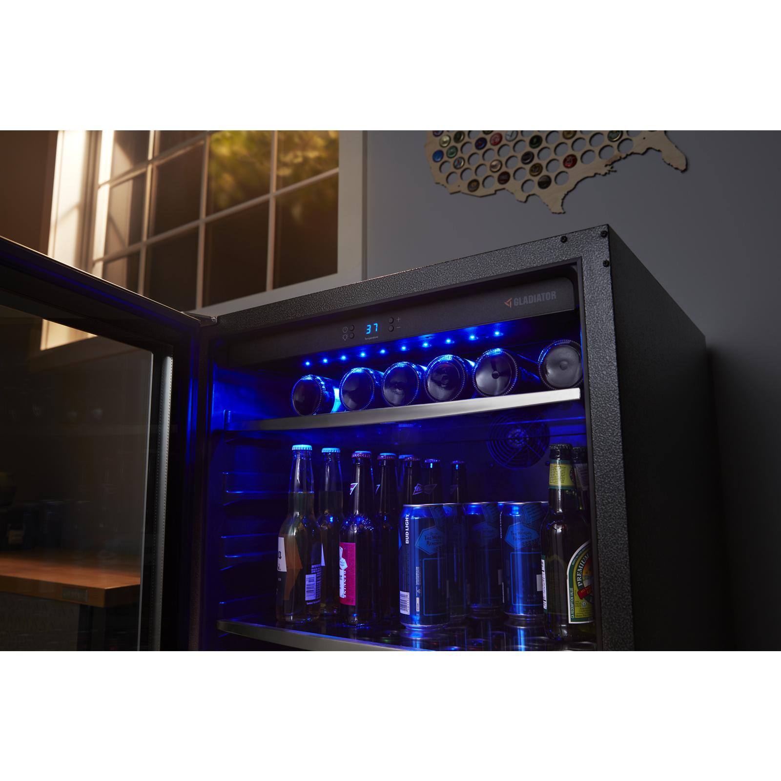 Alt View 12. Gladiator - Portable Beverage Cooler - Silver Tread.