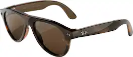 Ray-Ban Meta - (Gen 3) Aviator - AI Glasses with Camera - Transitions Brown Lenses - Havana