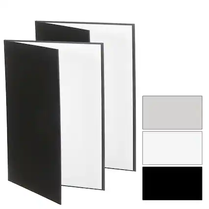 Front. Unique Bargains - 2pcs 11"x8" 3-in-1 Foldable Reflector Cardboard for Still Life/Product/Food Photo - Multicolor.