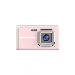 Cluzine - 4K Digital Camera, 48MP Pink Compact Camera with AF Auto Focus