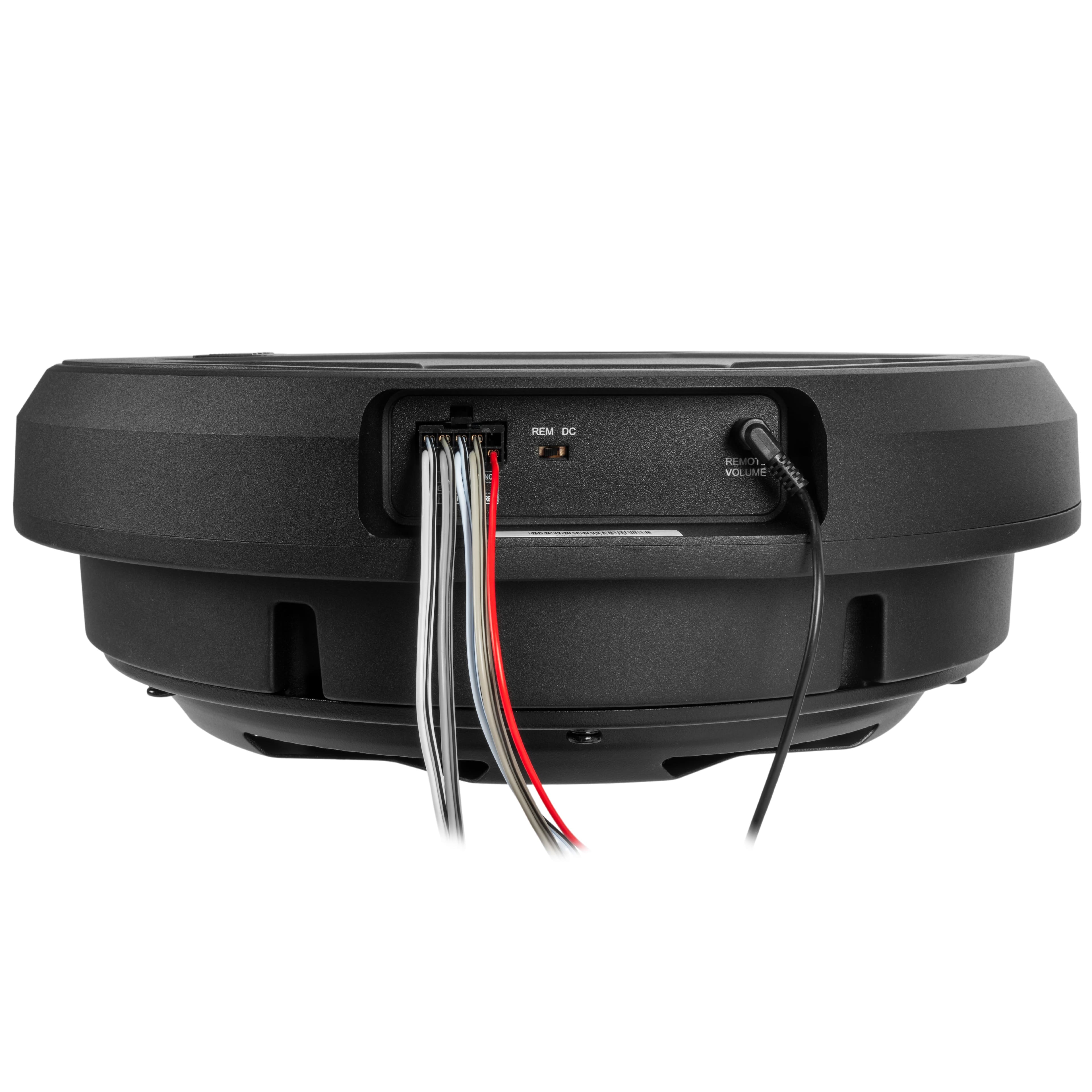 NVX QBSTA 900W Max (300W RMS) 11in Powered Spare Tire Subwoofer