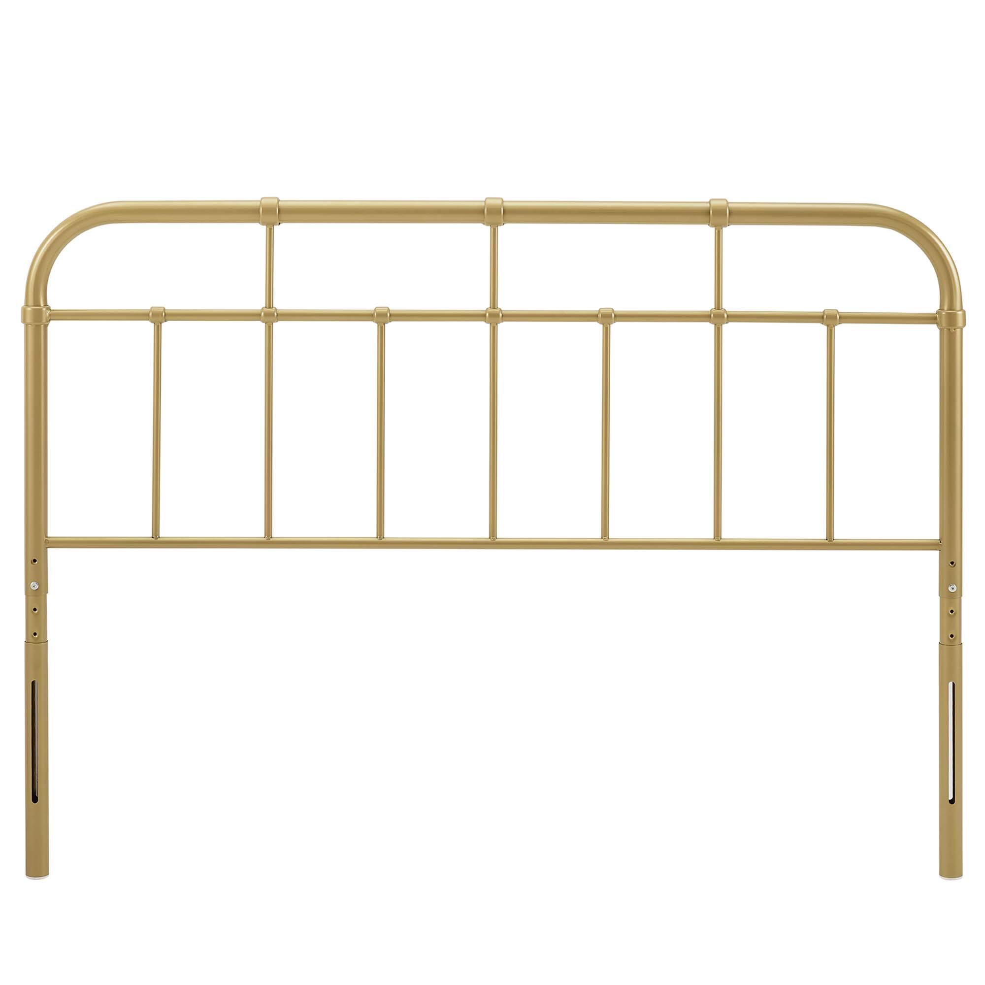 Left. Modway - Alessia Metal King Headboard by Modway - Yellow.