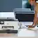 Alt View 32. HP - OfficeJet Pro 9025e Wireless All-In-One Inkjet Printer - Refurbished - White.