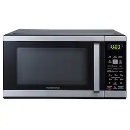 Farberware - 0.9 cu. ft. 900-Watt Countertop Microwave Oven - Stainless Steel