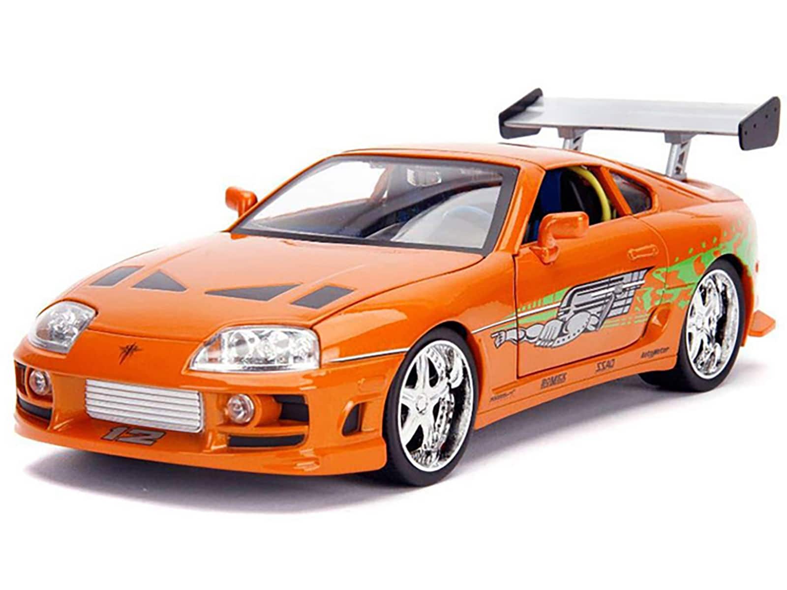 "1993 Toyota Supra Orange with Graphics ""25 Years of Fast & Furious"" Series 1/18 Diecast Model Car by Jada" price history on PriceWatchPro