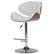 Front. Simpli Home - Marana Bentwood Adjustable Height Gas Lift Bar Stool - White.