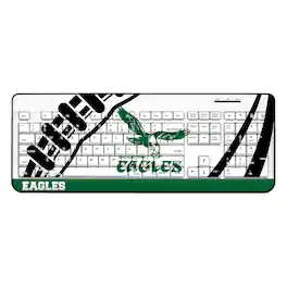 Keyscaper - Philadelphia Eagles Passtime Design Wireless Keyboard - Multicolor