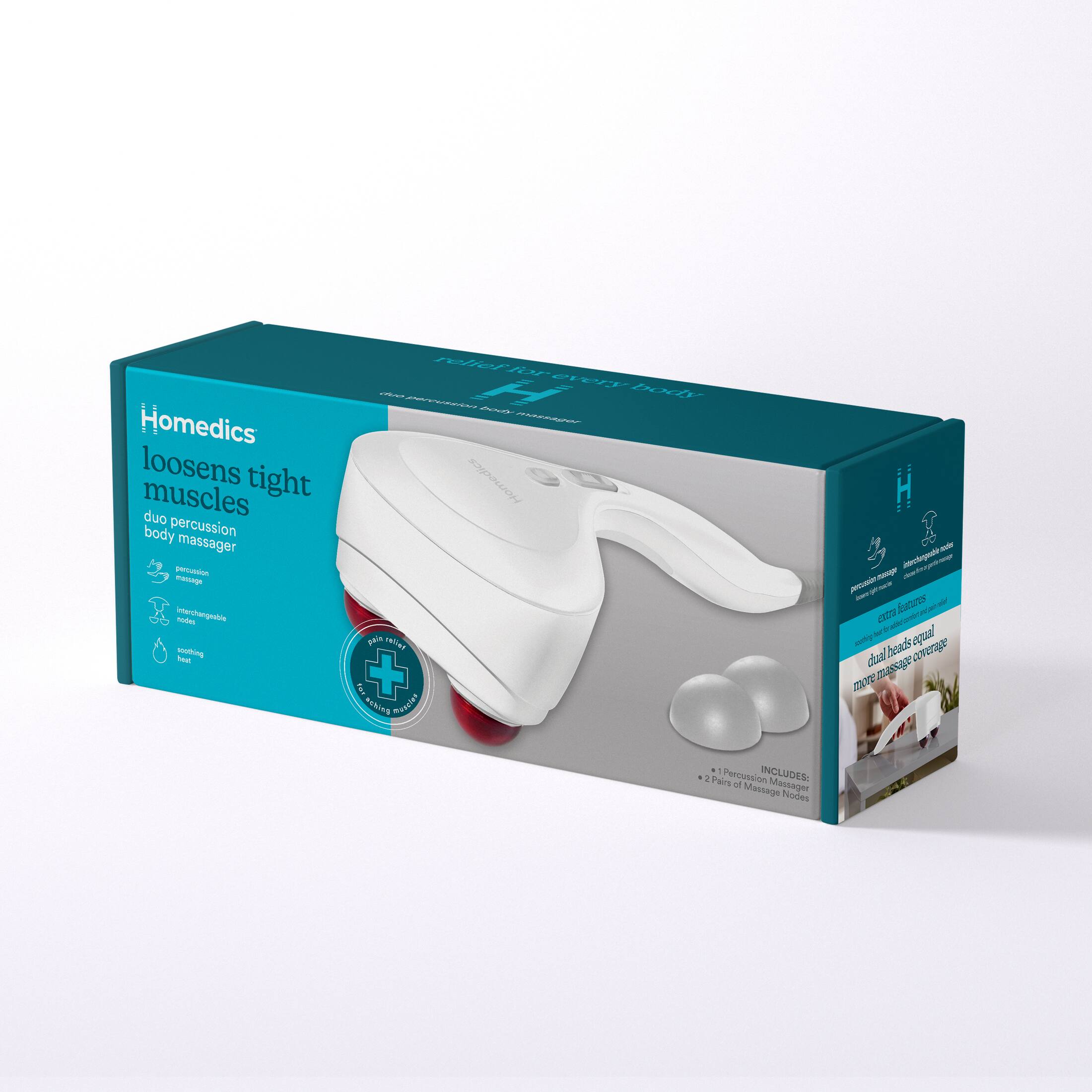 Alt View Zoom 17. Homedics - Duo Percussion Body Massager with Heat - White.