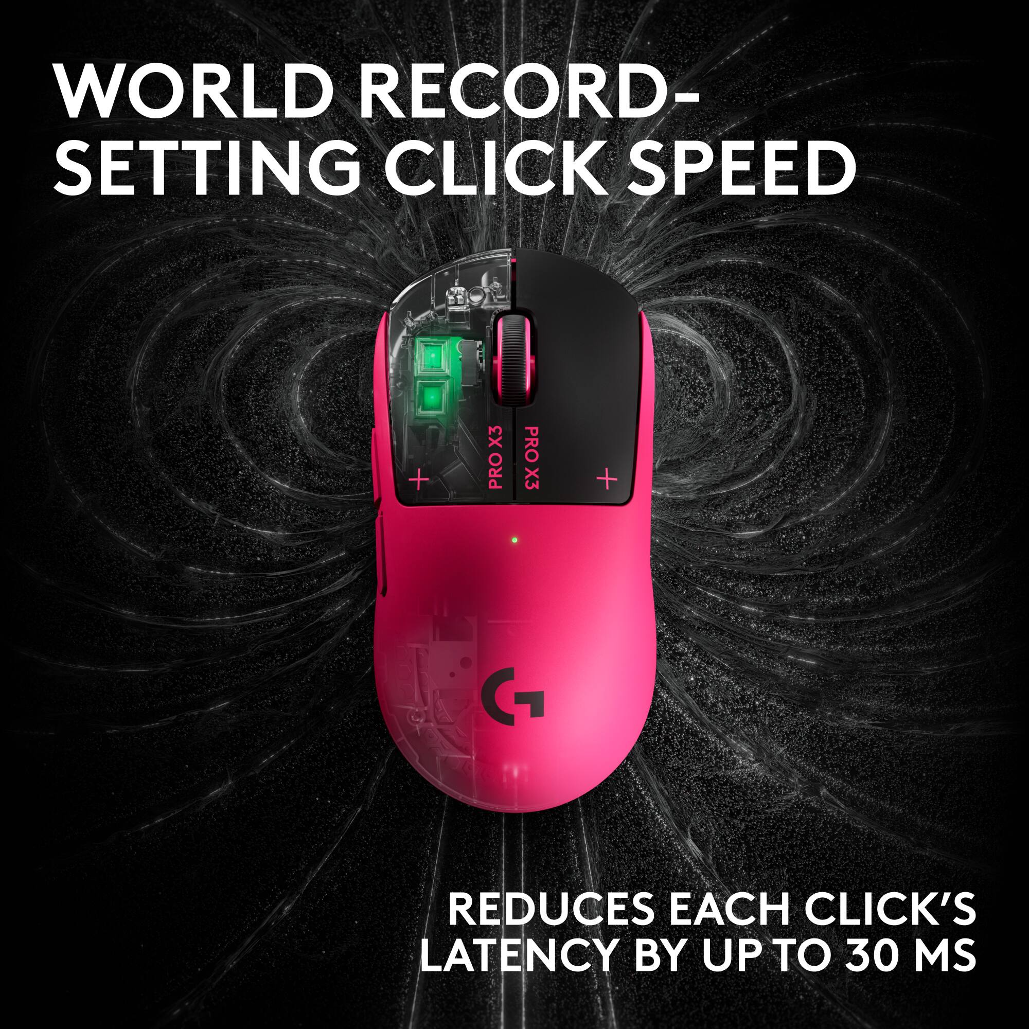 WORLD RECORD-SETTING CLICK SPEED

REDUCES EACH CLICK'S LATENCY BY UP TO 30 MS