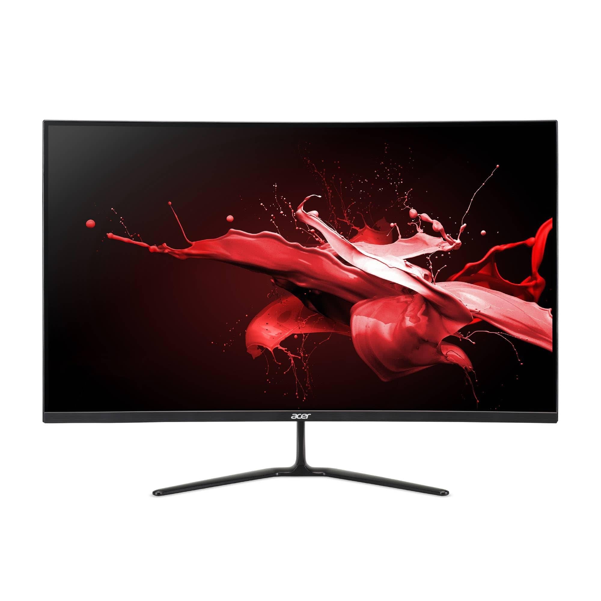 Front. Acer - Nitro - 31.5" Widescreen Monitor FullHD 1920x1080 165Hz IPS 350Nit HDMI - Black.