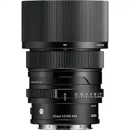 Sigma - 65mm f/2 DG Contemporary Lens for L Mount, Black - Black