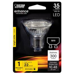 FEIT ELECTRIC - Enhance MR16 GU10 LED Bulb Bright White 35 Watt Equivalence 1 pk