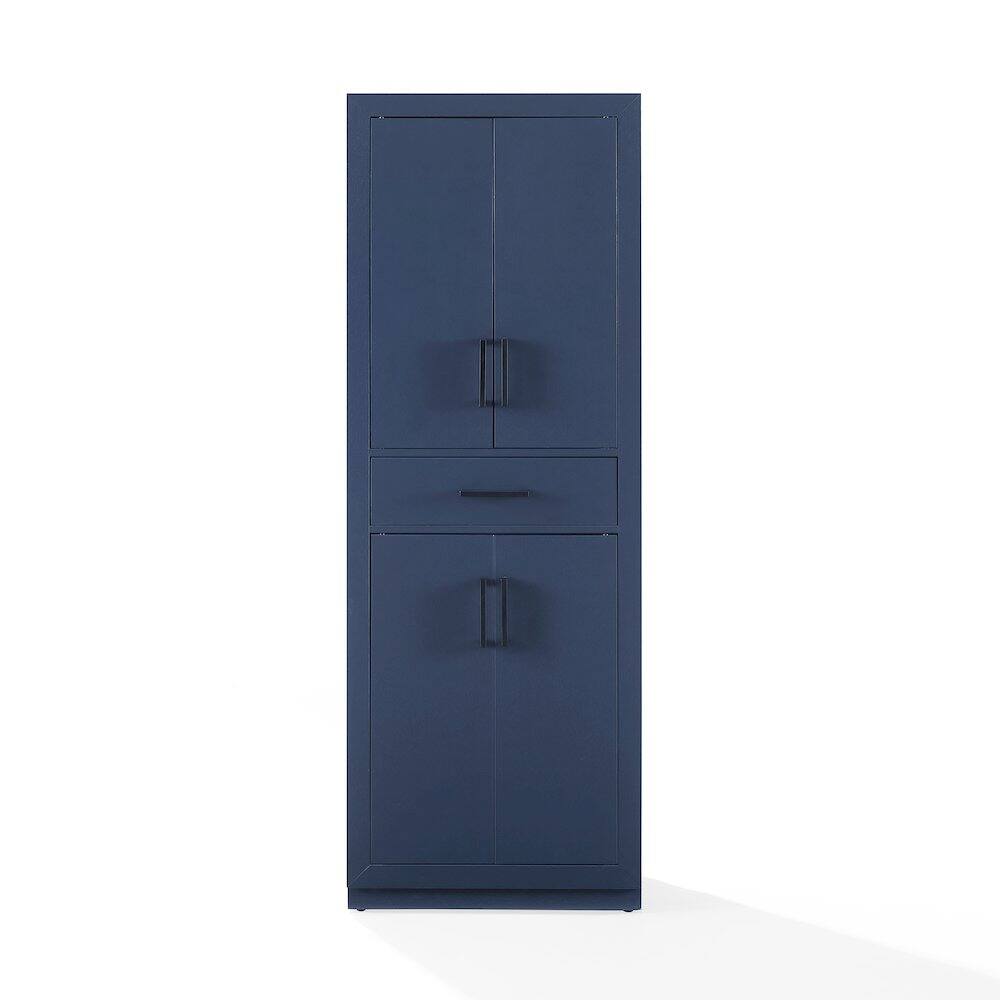 Alt View 2. Crosley Furniture - Isla Kitchen Storage Pantry - Navy.