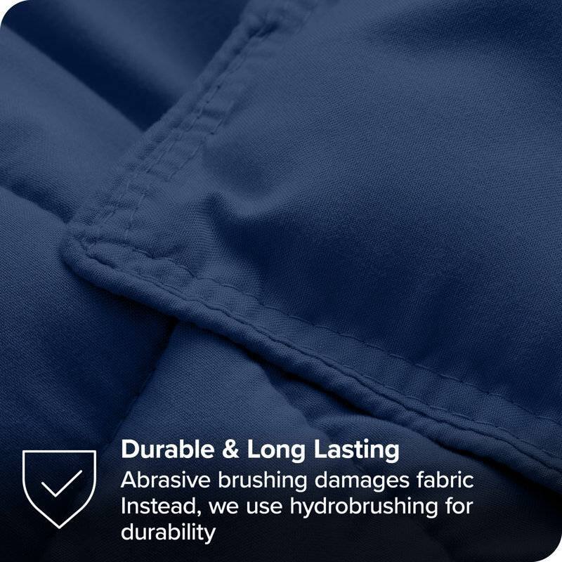 Durable & Long Lasting  
Abrasive brushing damages fabric  
Instead, we use hydrobrushing for durability