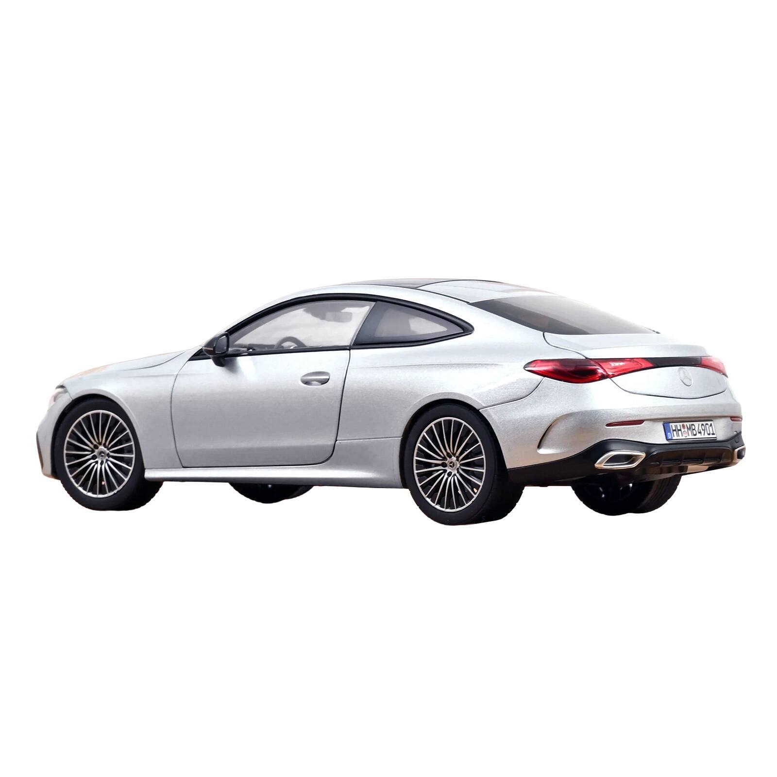 Alt View 4. Norev - 2024 Mercedes-Benz CLE Coupe Hightech Silver Metallic 1/18 Diecast Model Car by Norev.