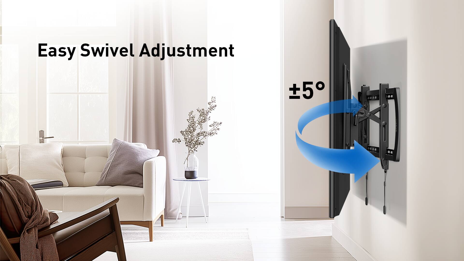 Easy Swivel Adjustment 5 1/2