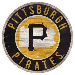 Fan Creations - Pittsburgh Pirates 12'' x 12'' State Circle Sign - Multicolor