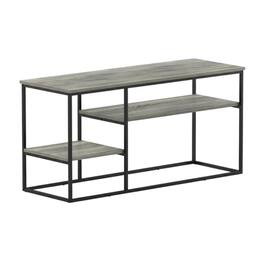 FurniFact - Modern TV Stand for 50 Inch TVs in French Oak Grey with Composite Wood Finish - Gray