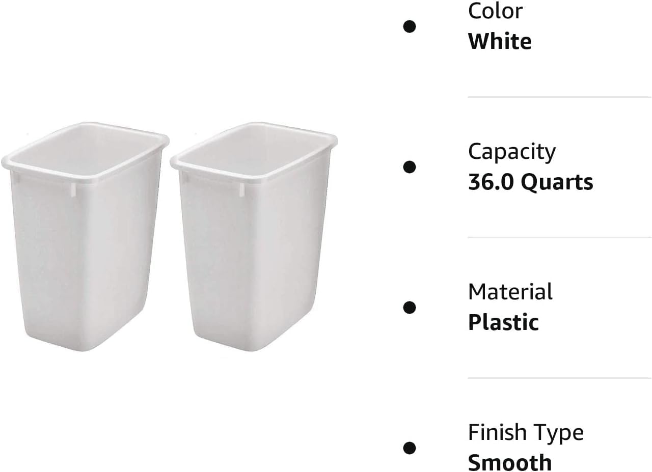 - Color: White
- Capacity: 36.0 Quarts
- Material: Plastic
- Finish Type: Smooth