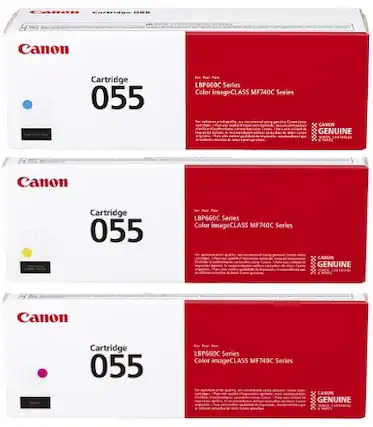 Canon Cartridge 055
For use with:
LBP660C Series
Color imageCLASS MF740C Series
Canon Cartridge 055
For use with:
LBP660C Series
Color imageCLASS MF740C Series
Canon Cartridge 055
For use with:
LBP660C Series
Color imageCLASS MF740C Series
Genuine Canon Cartridge 055
For use with:
LBP660C Series
Color imageCLASS MF740C Series
Genuine Canon Cartridge 055
For use with:
LBP660C Series
Color imageCLASS MF740C Series
Genuine Canon Cartridge 055
For use with:
LBP660C Series
Color imageCLASS MF740C Series