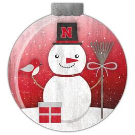 Fan Creations - Nebraska Huskers 12'' Snow Globe Wall Art - Multicolor