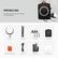 PORTABLE BAG
The included carrying bag can hold the whole kit for easy transportation.
- 1 x Ring Light
- 1 x Light Stand
- 3 x Phone Holder
- 1 x Carrying Bag
- 1 x RT116 Remote Shutter Release
- 1 x Power Cord
- 1 x Power Adapter
- 1 x Instruction Manual