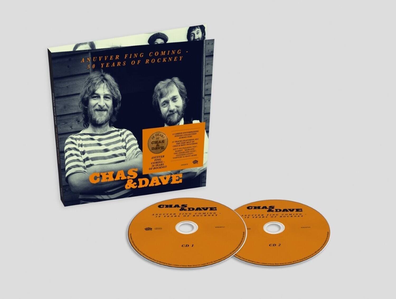 ANNUVER FING COMING  
50 YEARS OF ROCKNEY  
CHAS & DAVE  

ANNUVER FING COMING  
50 YEARS OF ROCKNEY  
CHAS & DAVE  

CD 1  
CD 2